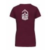 Dámské tričko premium back burgundy