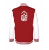 College mikina back red