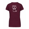 Dámské tričko premium back burgundy