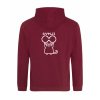 Dospělá mikina Premium back burgundy