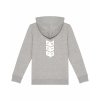ZÁDA Dětská mikina na zip EKO Premium Heather grey (Melírově šedá)