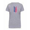 Dámské tričko premium back grey