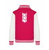 College mikina back hot pink
