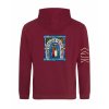 Dospělá mikina Premium back burgundy