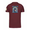 Pánské tričko premium back burgundy