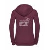 Dámská mikina luxury back burgundy