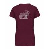 Dámské tričko premium back burgundy