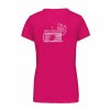 Dámské tričko premium back fuchsia