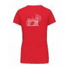 Dámské tričko premium back red