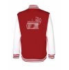 College mikina back red