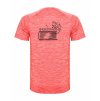 Dětské funkční tričko Premium Heather fluor coral (Žíhaná červená)