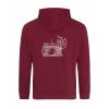 Dospělá mikina Premium back burgundy