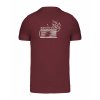 Pánské tričko premium back burgundy