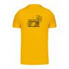 Pánské tričko premium back yellow