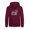 Dětská mikina Premium back burgundy