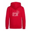 Dětská mikina Premium back red