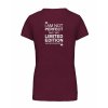 Dámské tričko premium back burgundy