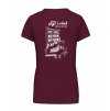Dámské tričko premium back burgundy