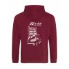 Dospělá mikina Premium back burgundy