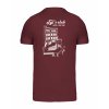 Pánské tričko premium back burgundy