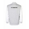 College mikina back heather grey