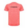 Dětské funkční tričko Premium Heather fluor coral (Žíhaná červená)