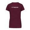 Dámské tričko premium back burgundy