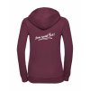 Dámská mikina luxury back burgundy
