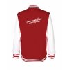 College mikina back red