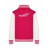 College mikina back hot pink