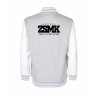 College mikina back heather grey
