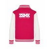 College mikina back hot pink