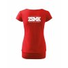 Dámské tričko s dolním lemem Red (červená)