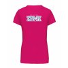 Dámské tričko premium back fuchsia