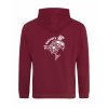 Dospělá mikina Premium back burgundy