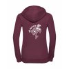 Dámská mikina luxury back burgundy