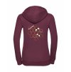 Dámská mikina luxury back burgundy