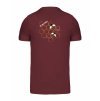 Pánské tričko premium back burgundy