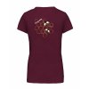Dámské tričko premium back burgundy