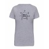 Dámské tričko premium back grey