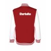 College mikina back red