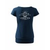 Dámské tričko s dolním lemem Midnight blue (Půlnoční modrá)