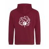 Dospělá mikina Premium back burgundy