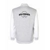 College mikina back heather grey