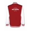 College mikina back red