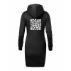 Dámské mikinové šaty Black (Černá)