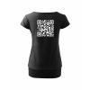 Dámské tričko s dolním lemem Black (Černá)