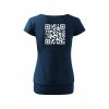 Dámské tričko s dolním lemem Midnight blue (Půlnoční modrá)