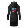 Dámské mikinové šaty Black (Černá)