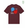Dospělé Organic tričko Premium Burgundy (Vínová)